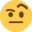 Face with Raised Eyebrow emoji on Discord