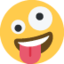 Zany Face emoji, Twitter / X design