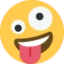 Zany Face emoji on Discord