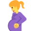 Pregnant Woman emoji, Twitter / X design