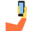 Selfie emoji, Twitter / X design