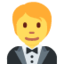 Person in Tuxedo emoji, Twitter / X design