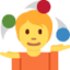 Download Person Juggling emoji, Twitter / X style