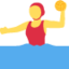 Woman Playing Water Polo emoji, Twitter / X design