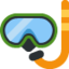 Diving Mask emoji, Twitter / X design