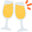 Download Clinking Glasses emoji, Twitter / X style
