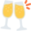 Clinking Glasses emoji, Twitter / X design