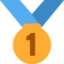 1st Place Medal emoji on Discord