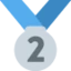 2nd Place Medal emoji on Discord