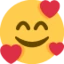 Smiling Face with Hearts emoji on Discord