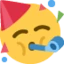 Partying Face emoji on Discord