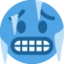 Cold Face emoji on Discord