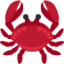 Crab emoji, Twitter / X design