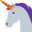 Unicorn emoji, Twitter / X design