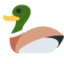 Duck emoji, Twitter / X design