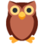 Owl emoji, Twitter / X design