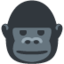 Download Gorilla emoji, Twitter / X style