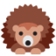 Hedgehog emoji, Twitter / X design