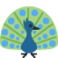Download Peacock emoji, Twitter / X style