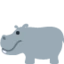 Hippopotamus emoji on Discord