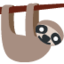 Download Sloth emoji, Twitter / X style