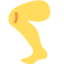 Leg emoji, Twitter / X design