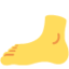 Foot emoji, Twitter / X design