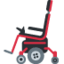 Motorized Wheelchair emoji, Twitter / X design