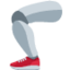 Mechanical Leg emoji, Twitter / X design