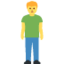Man Standing emoji, Twitter / X design