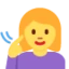 Deaf Woman emoji, Twitter / X design