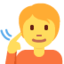 Download Deaf Person emoji, Twitter / X style