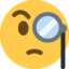 Download Face with Monocle emoji, Twitter / X style