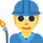 Factory Worker emoji, Twitter / X design