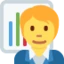 Office Worker emoji, Twitter / X design