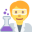 Download Scientist emoji, Twitter / X style
