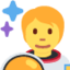 Astronaut emoji, Twitter / X design