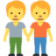 People Holding Hands emoji, Twitter / X design