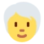 Person White Hair emoji on Discord