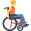 Person In Manual Wheelchair Facing Right emoji