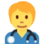 Health Worker emoji, Twitter / X design
