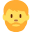 Man Beard emoji on Discord