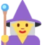 Woman Mage emoji, Twitter / X design