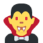 Download Man Vampire emoji, Twitter / X style