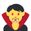 Vampire emoji, Twitter / X design