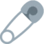 Safety Pin emoji, Twitter / X design