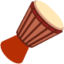 Long Drum emoji, Twitter / X design