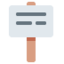 Placard emoji, Twitter / X design