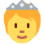Download Person with Crown emoji, Twitter / X style
