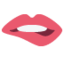 Biting Lip emoji, Twitter / X design